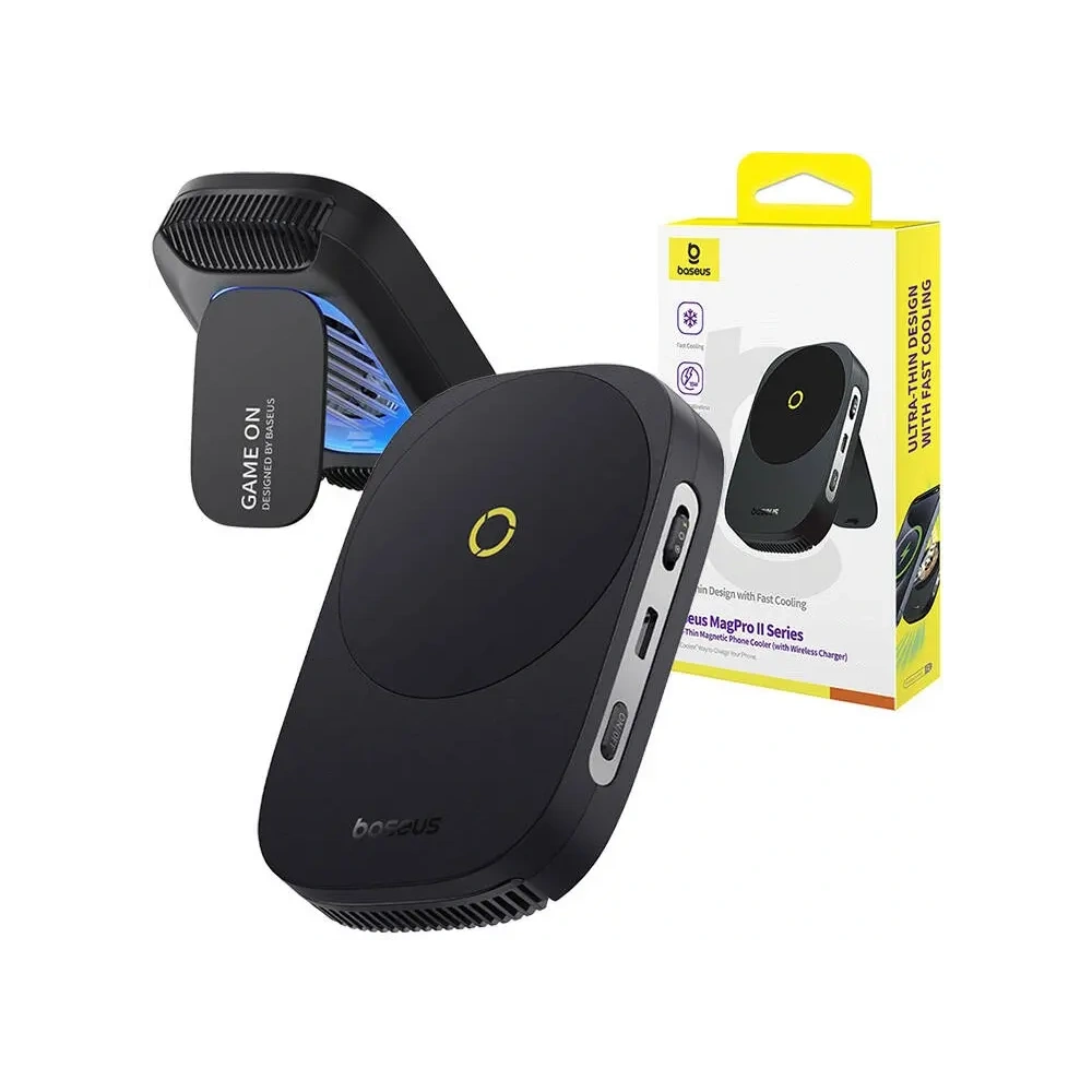 Hurtownia GSM - Baseus MagPro II Ultra-tenký chladící držák s nabíječkou 15W (černá) - BSU8866 - {ean13} - Hurt