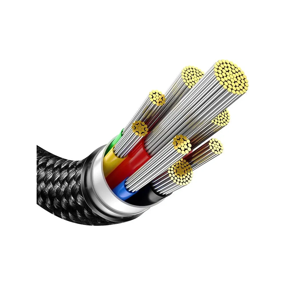 Hurtownia GSM - Kabel Baseus Tungsten Gold USB-C / USB-C 100W 1.5m (czarny) - BSU8867 - {ean13} - Hurt