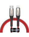 Kabel USB-C do Lightning Baseus Horizontal Power Delivery, dioda LED, 1m (czerwony)