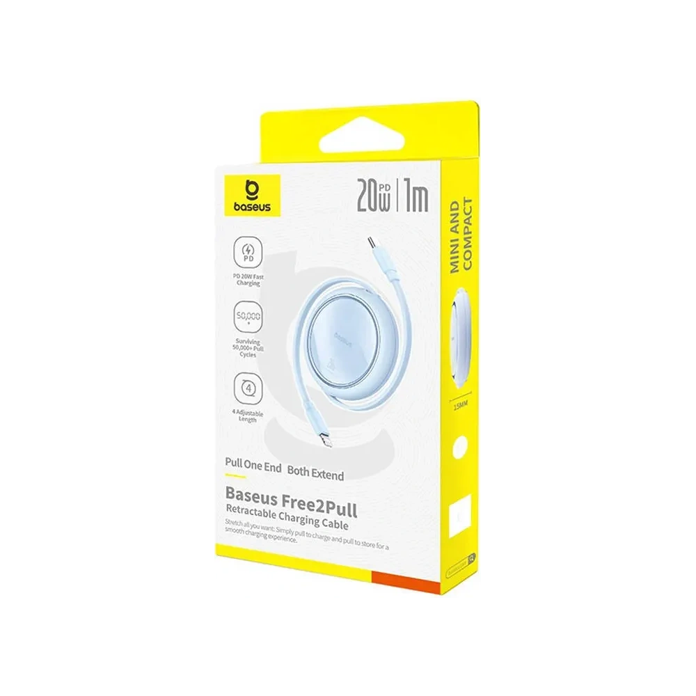 Hurtownia GSM - Baseus Free2Pull USB-C / Lightning kábel 20W 1m (kék) - BSU8869 - {ean13} - Hurt