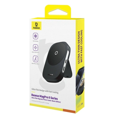 Uchwyt z chłodzeniem Baseus MagPro II Ultra-Thin (czarny) - Pozostałe uchwyty - Baseus