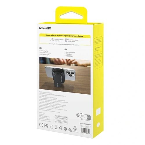 Uchwyt z chłodzeniem Baseus MagPro II Ultra-Thin (czarny) - Pozostałe uchwyty - Baseus