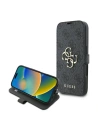 Etui Guess GUBKP16S4GMGGR Apple iPhone 16 book 4G Metal Logo czarny - iPhone 16 - Guess