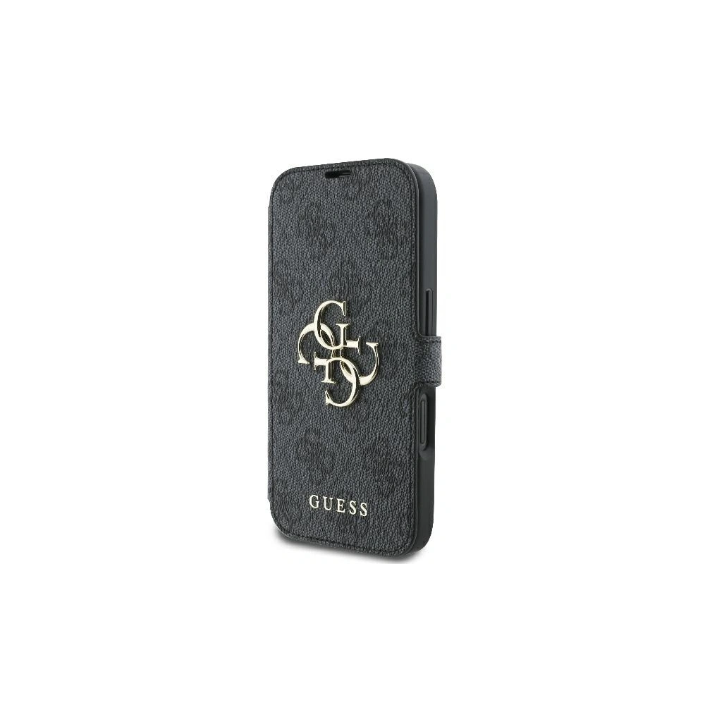 Hurtownia GSM - Etui Guess GUBKP16S4GMGGR Apple iPhone 16 book 4G Metal Logo czarny - GUE3598 - {ean13} - Hurt