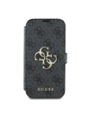 Hurtownia GSM - Etui Guess GUBKP16S4GMGGR Apple iPhone 16 book 4G Metal Logo czarny - GUE3598 - {ean13} - Hurt