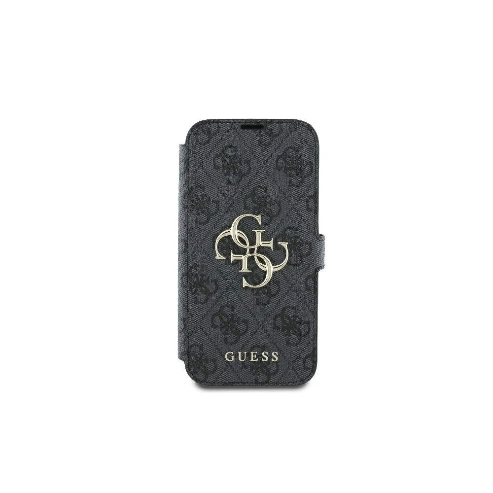 Hurtownia GSM - Etui Guess GUBKP16S4GMGGR Apple iPhone 16 book 4G Metal Logo czarny - GUE3598 - {ean13} - Hurt