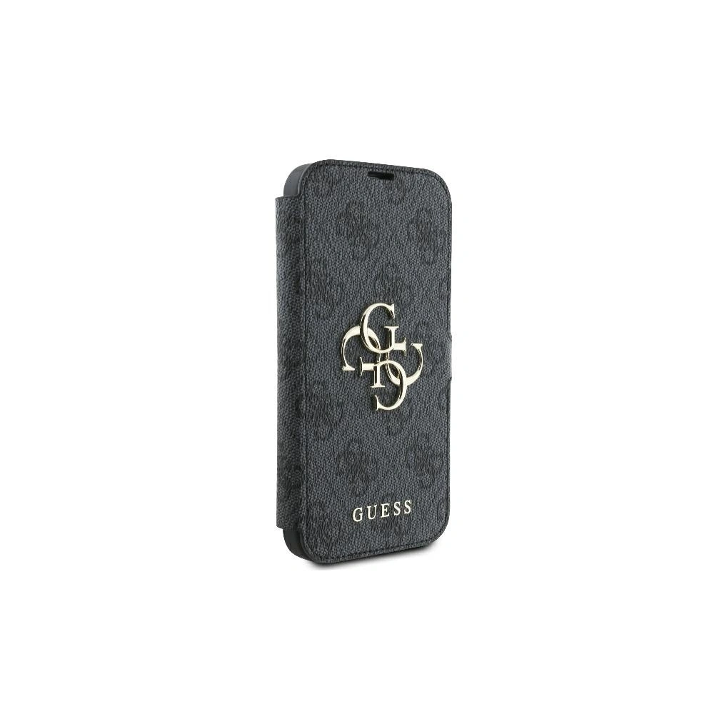 Hurtownia GSM - Etui Guess GUBKP16S4GMGGR Apple iPhone 16 book 4G Metal Logo czarny - GUE3598 - {ean13} - Hurt