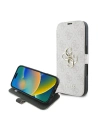 Etui Guess GUBKP16S4GMGPI Apple iPhone 16 book 4G Metal Logo różowy - iPhone 16 - Guess