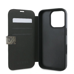 Etui Guess GUBKP16X4GMGBR Apple iPhone 16 Pro Max book 4G Metal Logo brązowy - iPhone 16 Pro Max - Guess