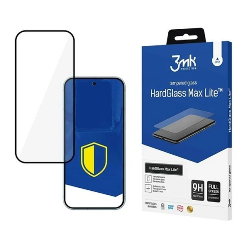 Szkło hartowane 3MK HardGlass Max Lite Google Pixel 9 Pro czarny - Pixel 9 Pro - 3MK