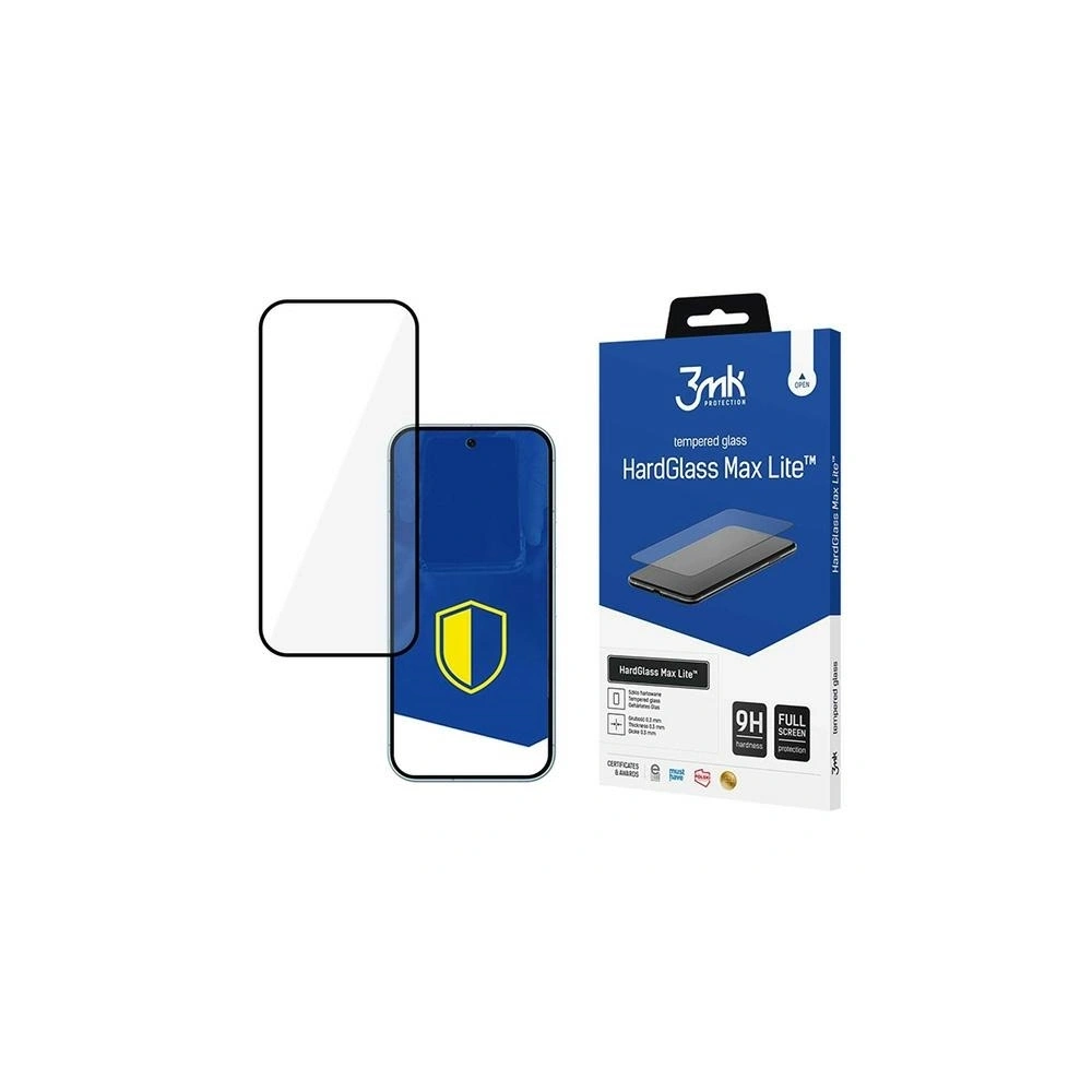 Hurtownia GSM - Szkło hartowane 3MK HardGlass Max Lite Google Pixel 9 Pro czarny - 3MK15468 - {ean13} - Hurt