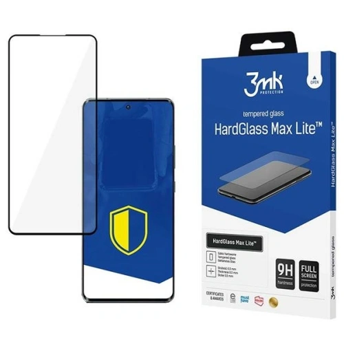 Szkło hartowane 3MK HardGlass Max Lite Motorola Edge 50 Pro czarny - Edge 50 Pro - 3MK