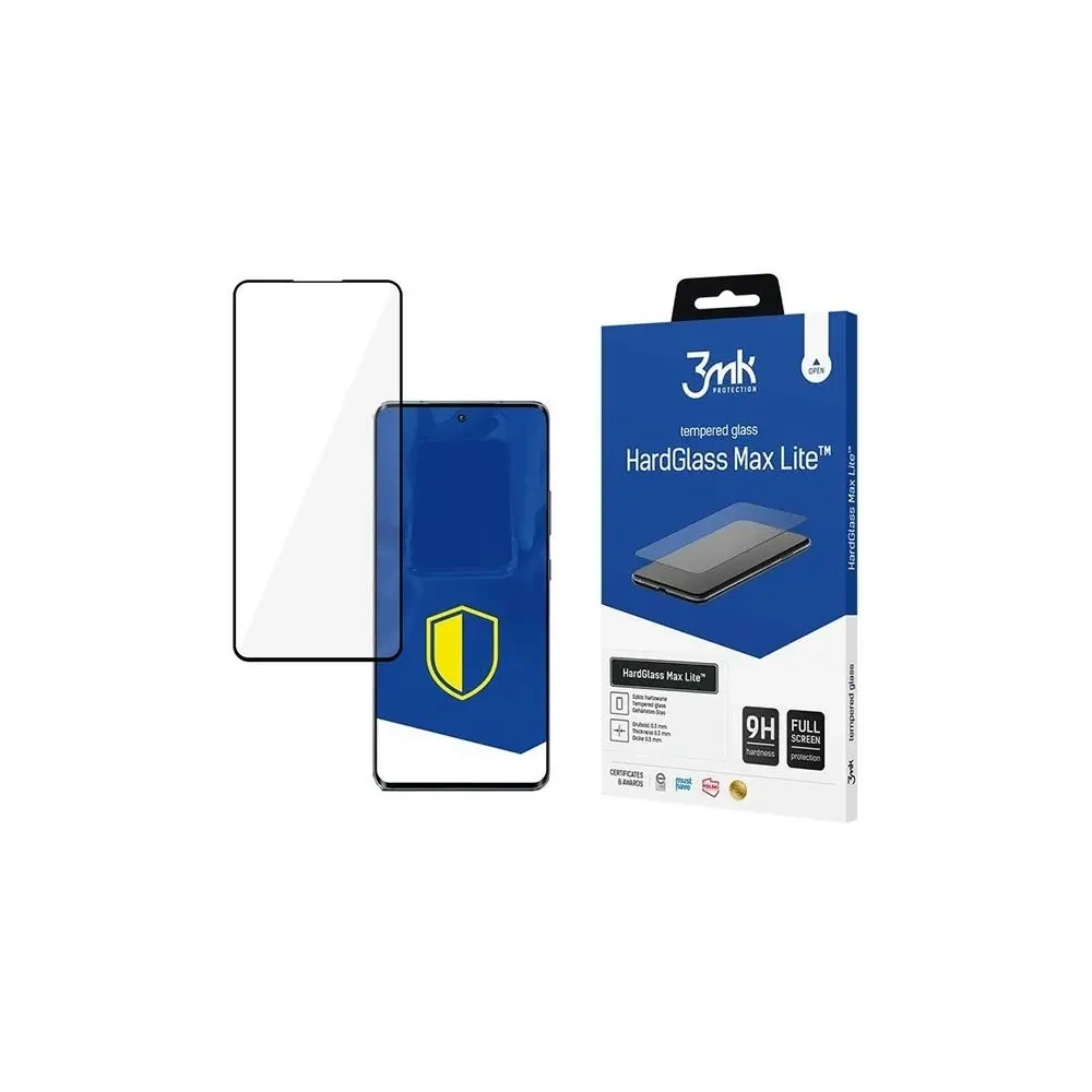 Hurtownia GSM - Szkło hartowane 3MK HardGlass Max Lite Motorola Edge 50 Pro czarny - 3MK15469 - {ean13} - Hurt