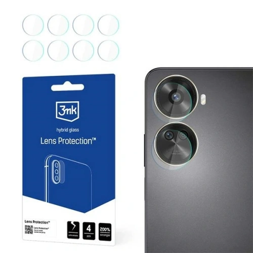 Szkło hybrydowe na obiektyw aparatu 3MK Lens Protect Huawei Nova 12 SE [4 PACK] - Nova 12 Series - 3MK