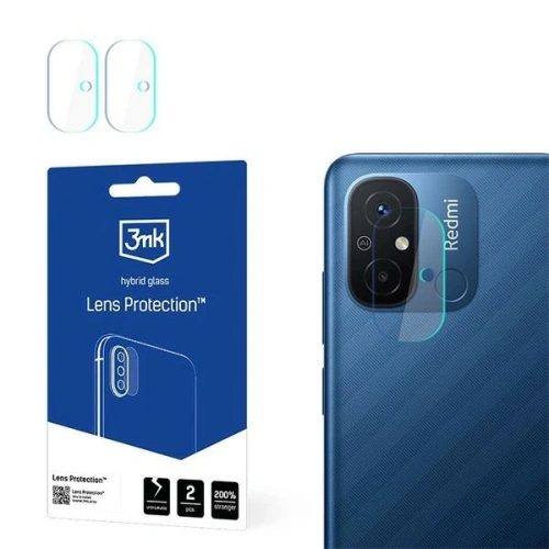 Szkło hybrydowe na obiektyw aparatu 3MK Lens Protect Xiaomi Redmi 12C [4 PACK] - Redmi 12C - 3MK