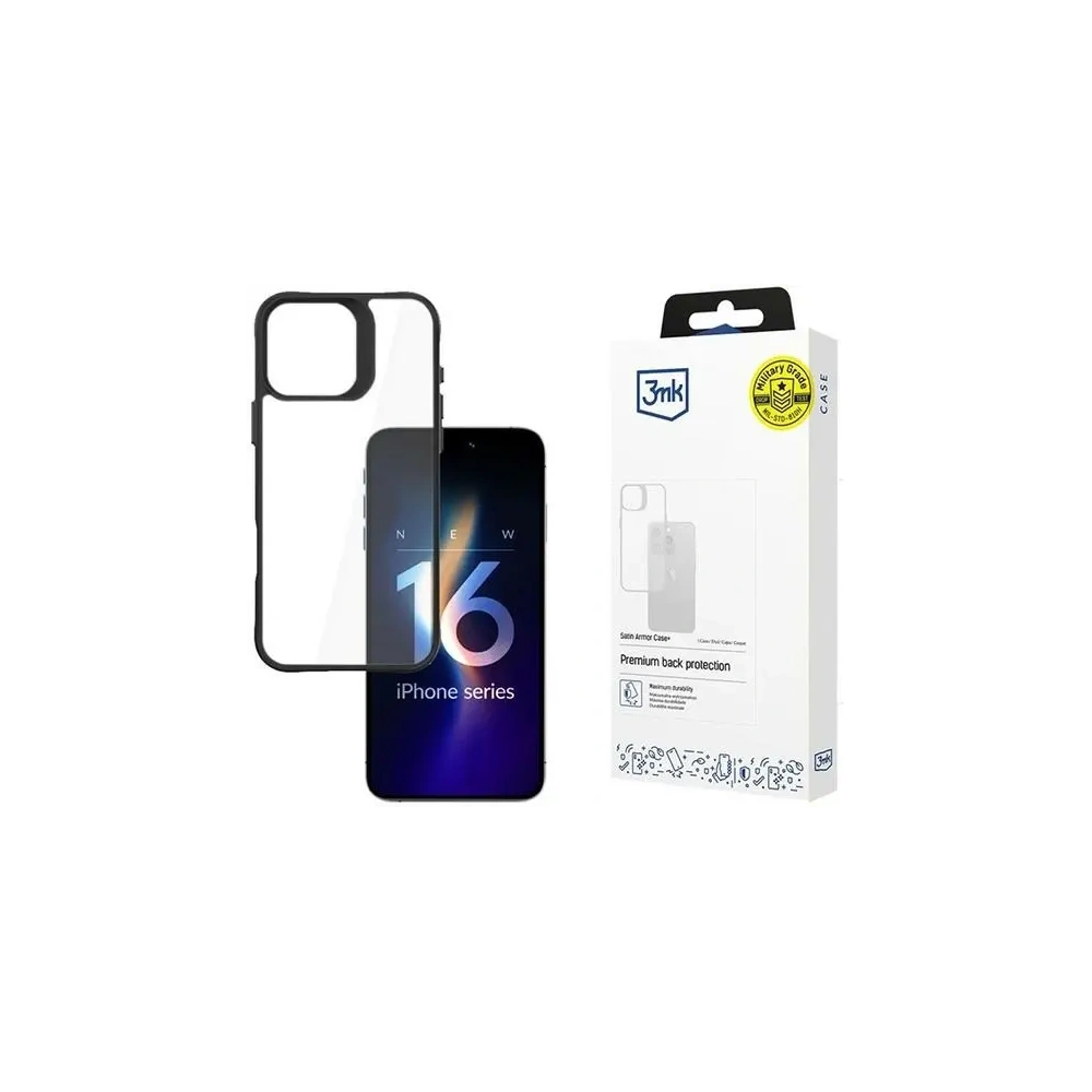 Hurtownia GSM - 3MK SatinArmor+ tok Apple iPhone 16 Pro-hoz - 3MK15487 - {ean13} - Hurt