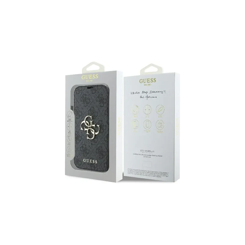 Hurtownia GSM - Guess GUBKP16X4GMGGR Apple iPhone 16 Pro Max carte 4G Metal Logo negru - GUE3601 - {ean13} - Hurt