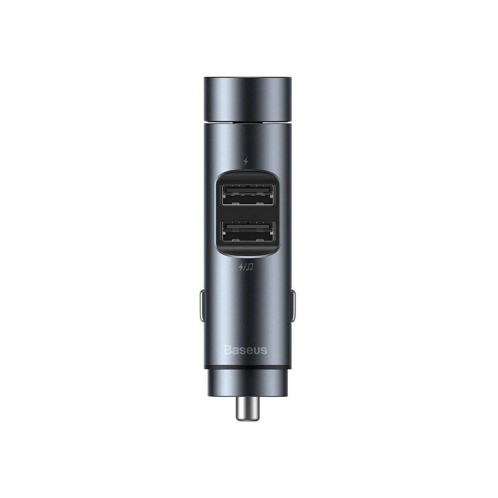 Hurtownia GSM - Transmiter FM Baseus Energy Column, Bluetooth 5.0, 2x USB, 3.1A (szary) - BSU988GRY - {ean13} - Hurt