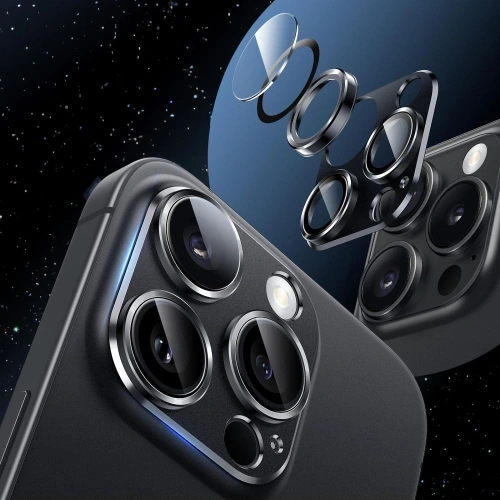 Szkło na obiektyw aparatu Hofi Fullcam Pro+ Apple iPhone 16 Pro / 16 Pro Max Black - iPhone 16 Pro Max - Hofi