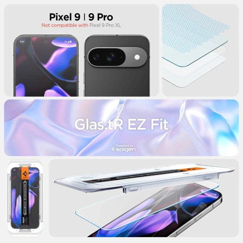 Szkło hartowane Spigen GLAS.tR ez Fit Google Pixel 9 / 9 Pro Clear [2 PACK] - Pixel 9 Pro - Spigen