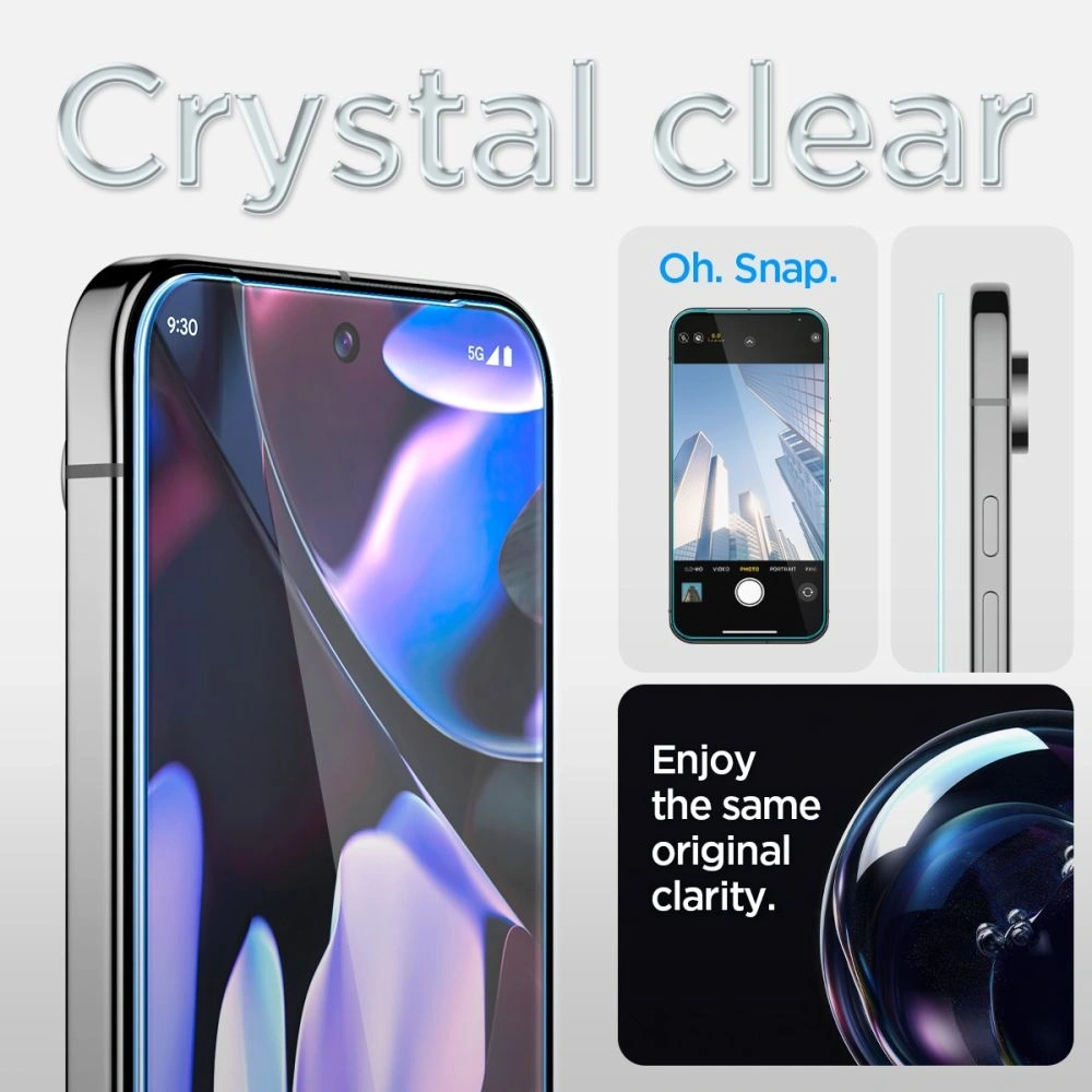 Hurtownia GSM - Szkło hartowane Spigen GLAS.tR ez Fit Google Pixel 9 / 9 Pro Clear [2 PACK] - SPN16348 - {ean13} - Hurt