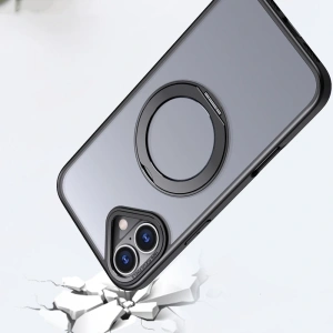 Etui Tech-Protect Magring MagSafe Apple iPhone 16 Matte Black - iPhone 16 - Tech-Protect