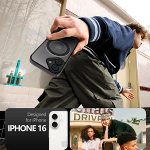 Etui Tech-Protect Magring MagSafe Apple iPhone 16 Matte Black - iPhone 16 - Tech-Protect