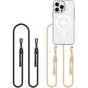 Etui Tech-Protect Flexair Chain MagSafe Apple iPhone 16 Pro Max Black & Taupe - iPhone 16 Pro Max - Tech-Protect
