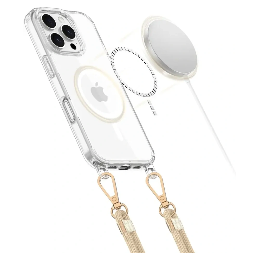 Hurtownia GSM - Etui Tech-Protect Flexair Chain MagSafe Apple iPhone 16 Pro Max Black & Taupe - THP3153 - {ean13} - Hurt