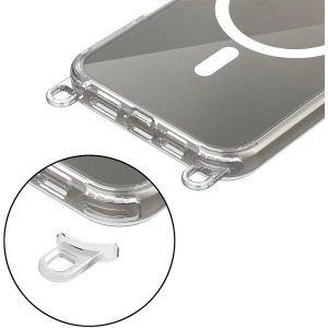 Etui Tech-Protect Flexair Chain MagSafe Apple iPhone 16 Pro Max Black & Taupe - iPhone 16 Pro Max - Tech-Protect