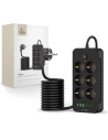 Tech-Protect PC6X6 Feszültségszabályzó 3xUSB-A, 3xUSB-C, 6xAC 200cm Fekete - Áramellátó elosztók - Tech-Protect