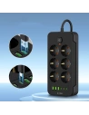 Wholesale Tech-Protect PC6X6 Power Strip 3xUSB-A, 3xUSB-C, 6xAC 200cm Black - THP3155 - {ean13} - Hurt