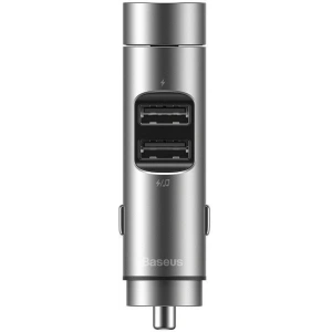 Hurtownia GSM - Transmiter FM Baseus Energy Column, Bluetooth 5.0, 2x USB, 3.1A (srebrny) - BSU989SLV - {ean13} - Hurt