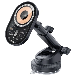 Wholesale Tech-Protect MM15W-V6 Magnetic MagSafe Dashboard & Vent Car Mount Wireless Charger 15W Black - THP3159 - {ean13} - Hurt