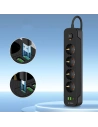 Wholesale Tech-Protect PCL4X3 Power Socket Long 2xUSB-A, USB-C, 4xAC 200cm Black - THP3160 - {ean13} - Hurt