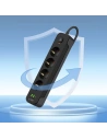 Hurtownia GSM - Tech-Protect PCL4X3 Tápaljzat Hosszú 2xUSB-A, USB-C, 4xAC 200cm Fekete - THP3160 - {ean13} - Hurt