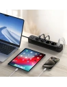 Hurtownia GSM - Tech-Protect PCL4X3 Tápaljzat Hosszú 2xUSB-A, USB-C, 4xAC 200cm Fekete - THP3160 - {ean13} - Hurt