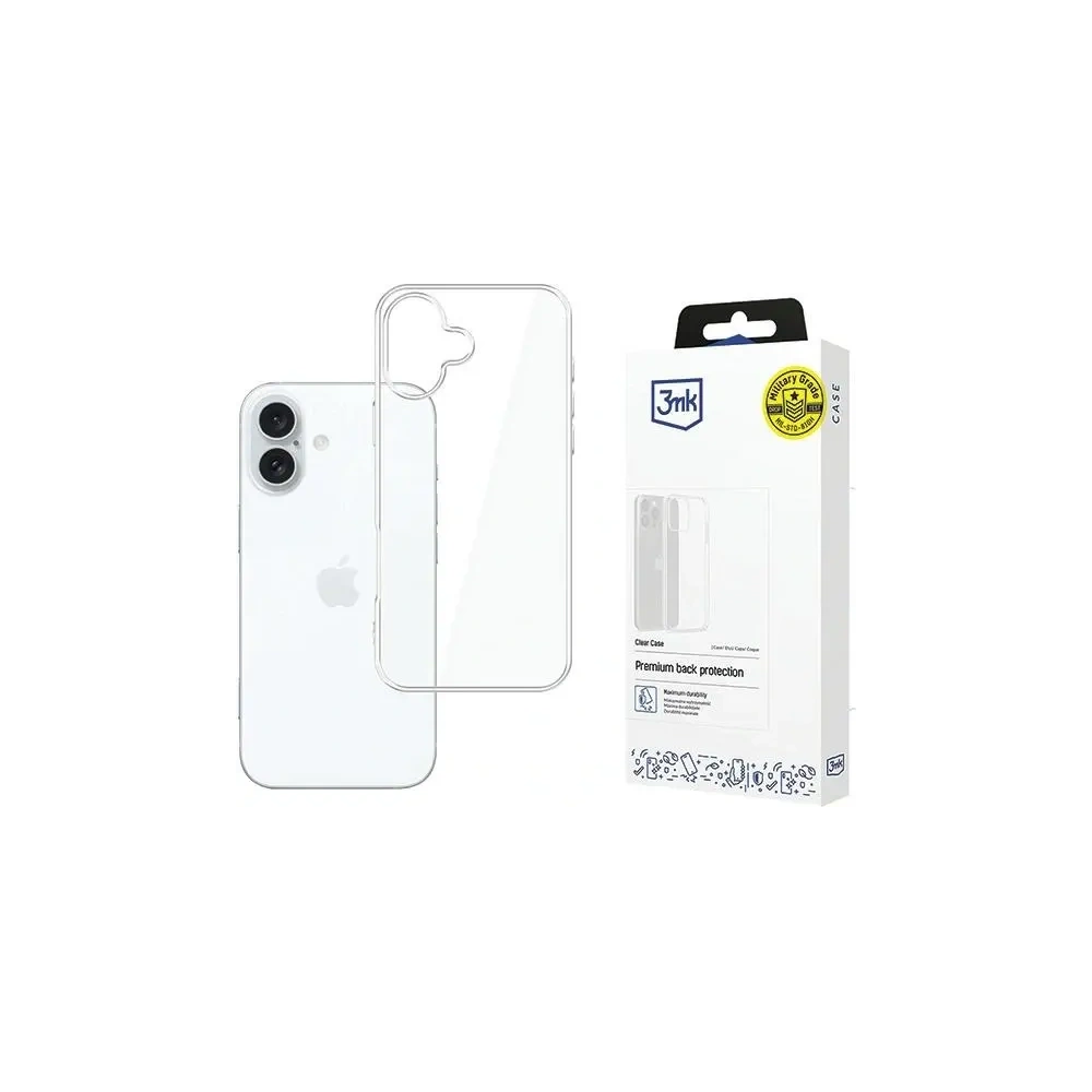 Hurtownia GSM - Etui 3MK Clear Case Apple iPhone 16 Plus przezroczysty - 3MK15491 - {ean13} - Hurt