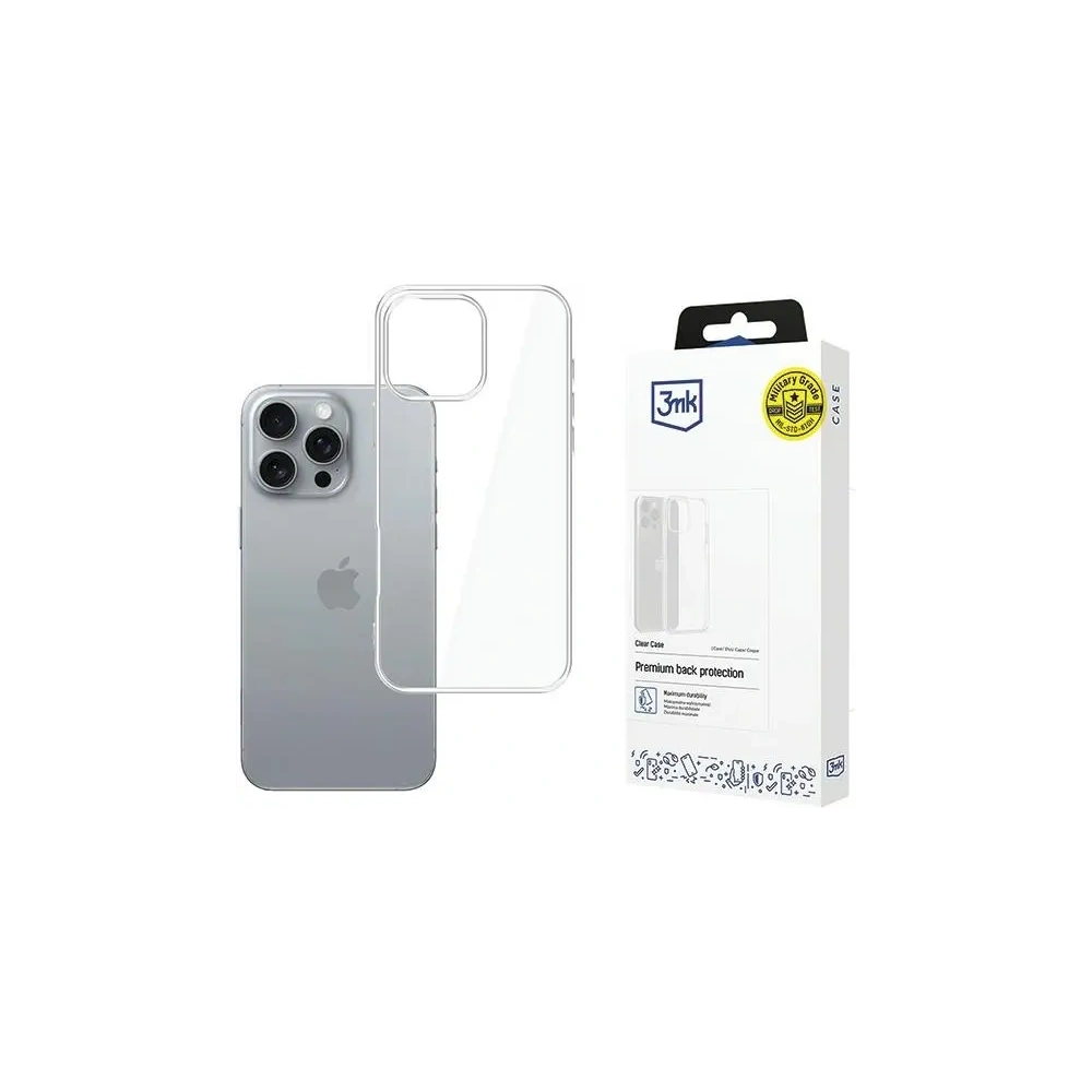 Hurtownia GSM - Etui 3MK Clear Case Apple iPhone 16 Pro Max przezroczysty - 3MK15493 - {ean13} - Hurt