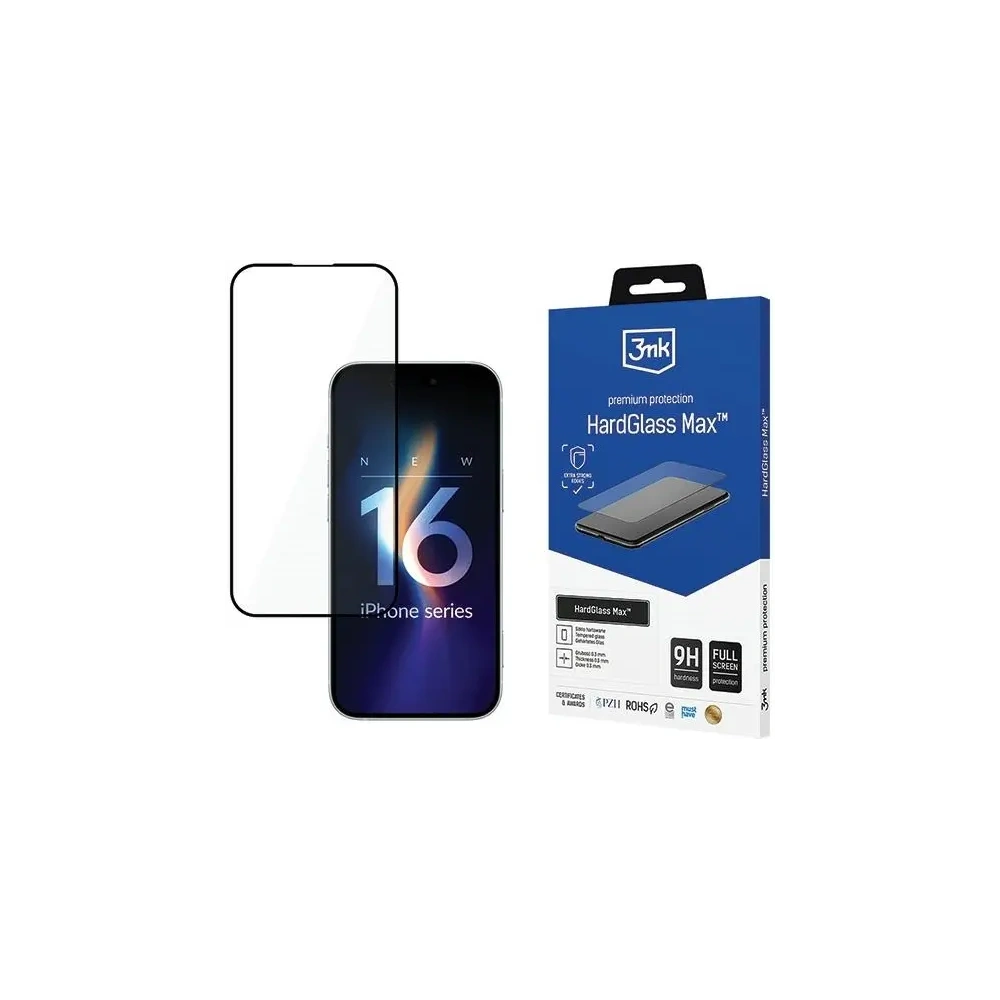 3MK HardGlass Max Apple iPhone 16 - iPhone 16 - 3MK