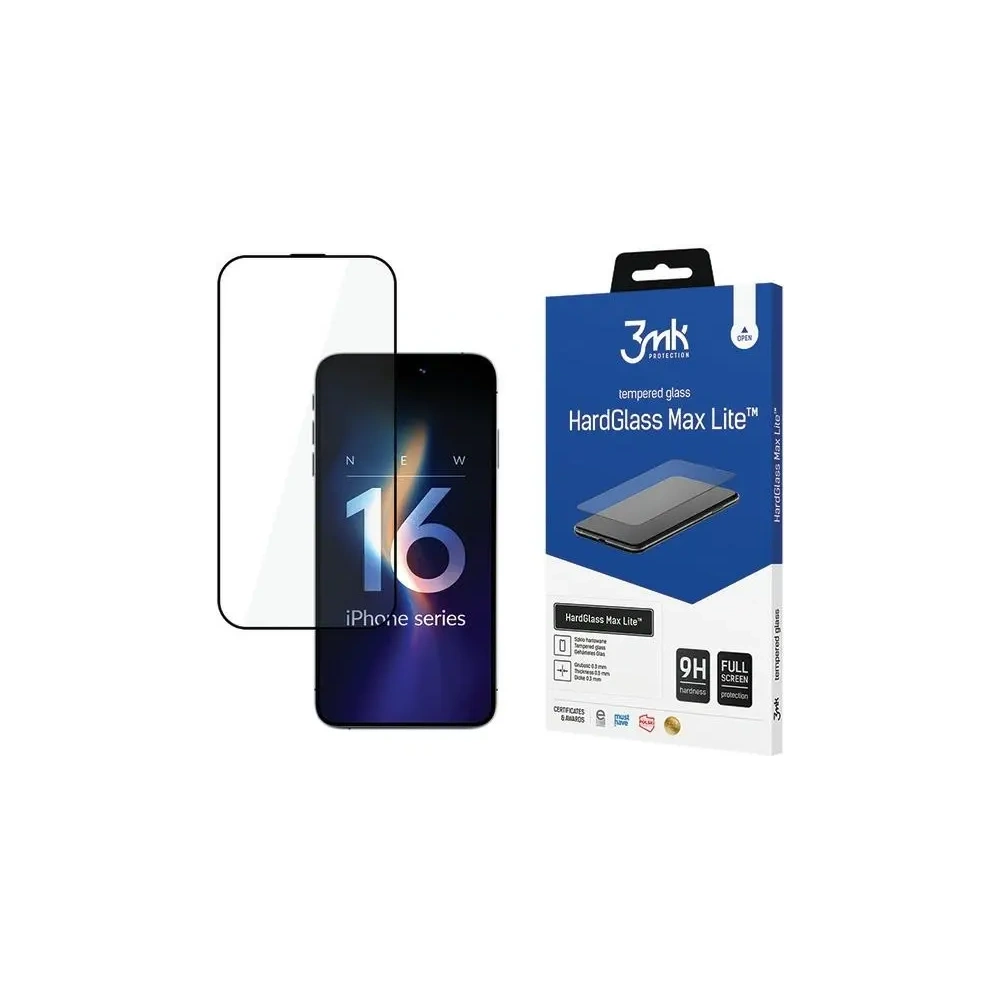 Hurtownia GSM - Szkło hartowane 3MK HardGlass Max Lite Apple iPhone 16 Pro - 3MK15500 - {ean13} - Hurt