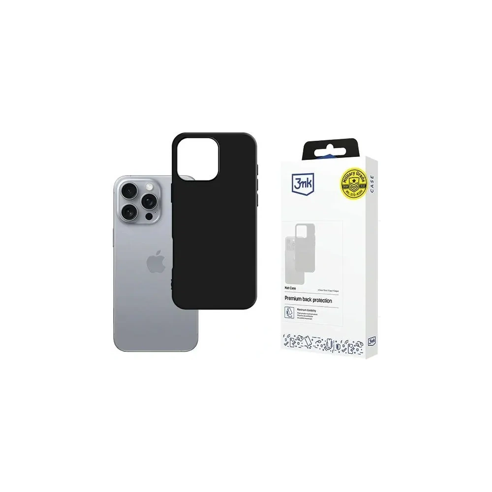Hurtownia GSM - 3MK Matt tok Apple iPhone 16 Pro fekete - 3MK15503 - {ean13} - Hurt