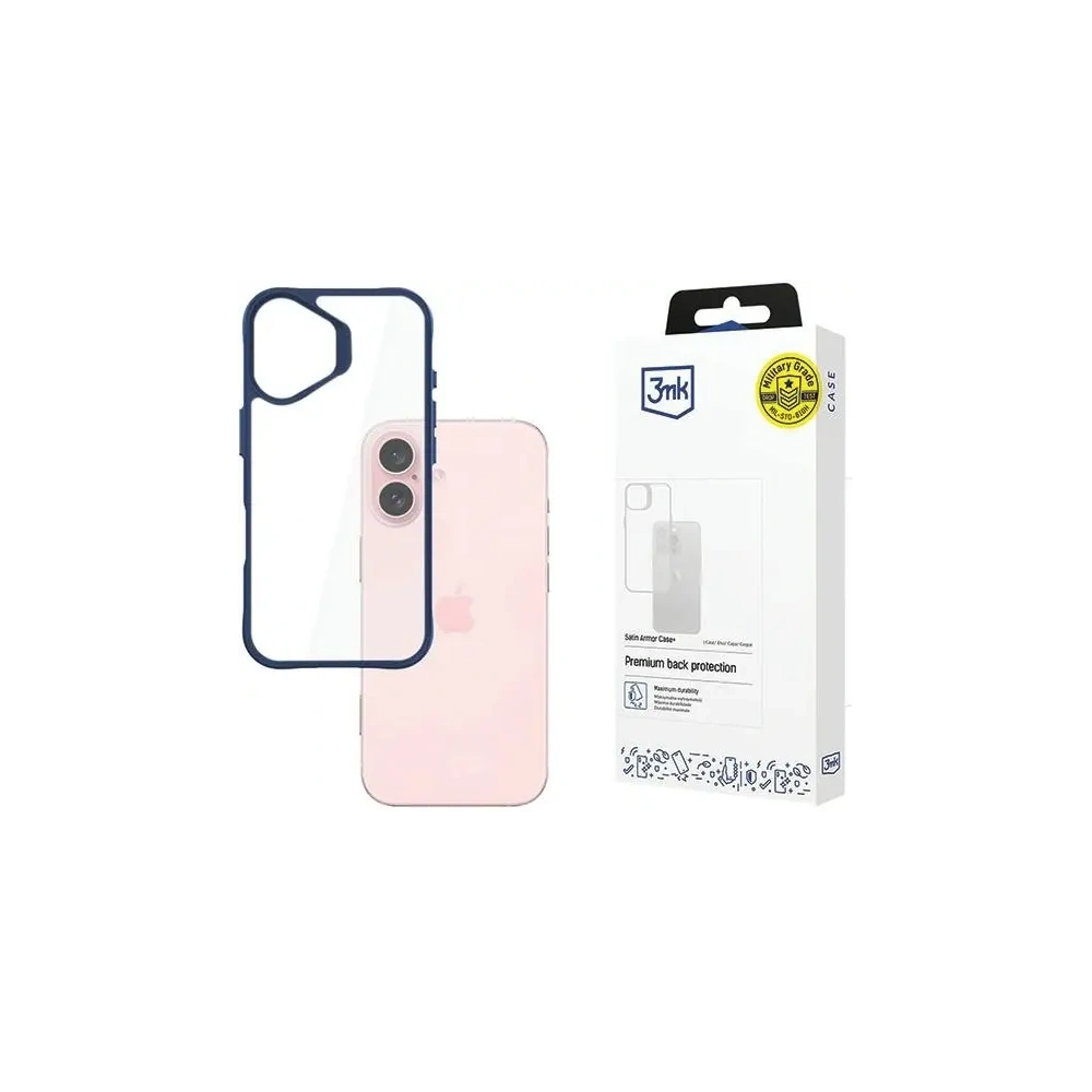 Hurtownia GSM - 3MK SatinArmor+ Hülle Apple iPhone 16 blau - 3MK15510 - {ean13} - Hurt