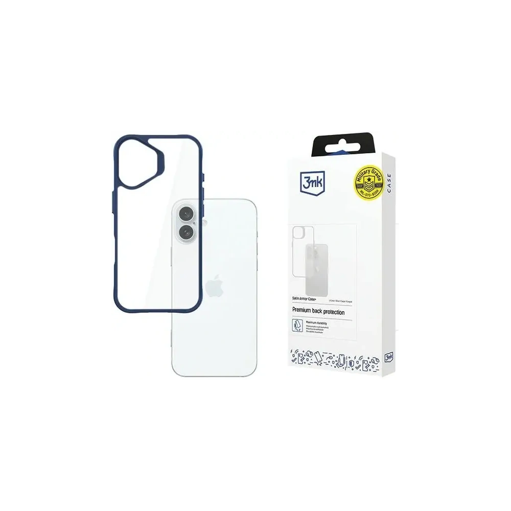 Hurtownia GSM - 3MK SatinArmor+ Hülle Apple iPhone 16 Plus blau - 3MK15513 - {ean13} - Hurt