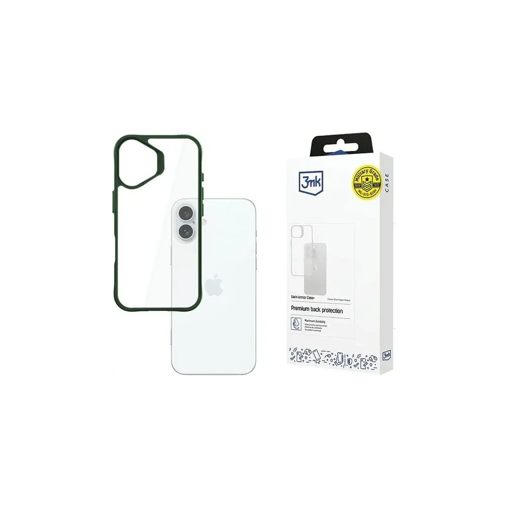 Hurtownia GSM - 3MK SatinArmor+ Hülle Apple iPhone 16 Plus grün - 3MK15514 - {ean13} - Hurt
