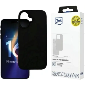 Etui 3MK Silicone Case Apple iPhone 16 czarny - iPhone 16 - 3MK