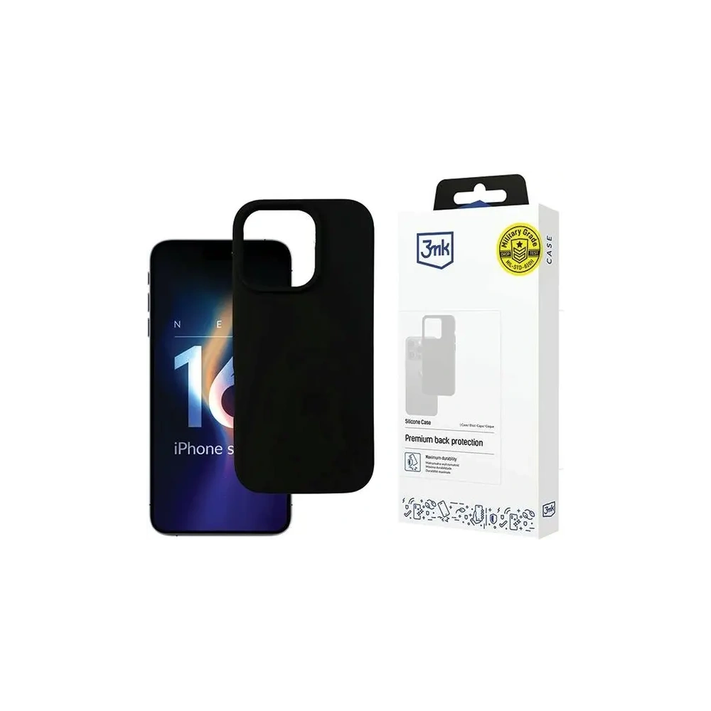 Wholesale 3MK Silicone Case Apple iPhone 16 Pro black - 3MK15523 - {ean13} - Hurt