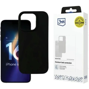 Etui 3MK Silicone Case Apple iPhone 16 Pro Max czarny - iPhone 16 Pro Max - 3MK