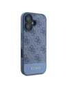 Guess GUHCP16SG4GLBL Apple iPhone 16 Hardcase 4G untere Streifen blau - iPhone 16 - Guess