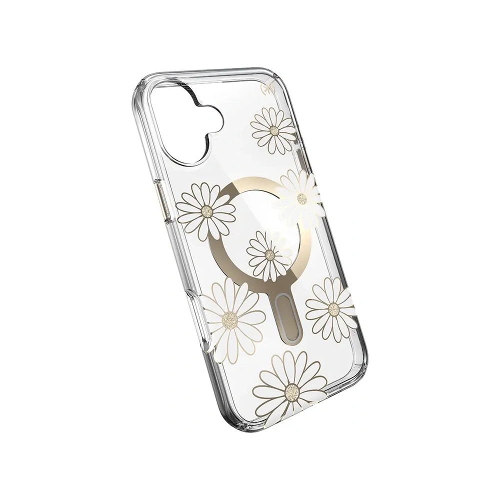 Hurtownia GSM - Speck Presidio Lux ClickLock & MagSafe Apple iPhone 16 Plus (Sluneční sedmikrásky / Čirý / Zlato) - SPK692 - {ean13} - Hurt